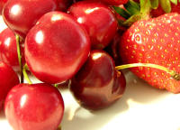 Fresas y cerezas son alimentos con una buena cantidad de carbohidratos